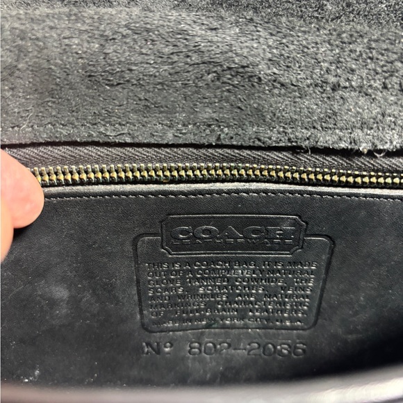 Coach | Vintage NYC 70s/80s Dinky #9375 in Black/Blavey? with double strap - Picture 3 of 16